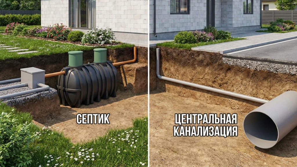 канализация для частного дома